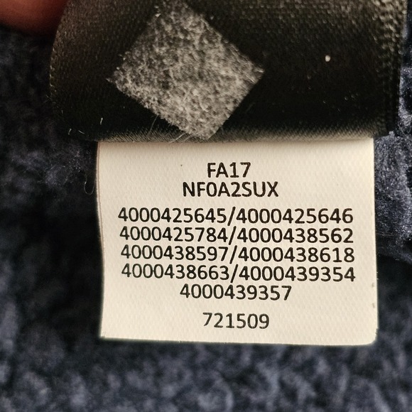 The North Face Mens XXL Pullover 1/4 Zip Sweatshirt Fleece Blue Orange - Picture 8 of 8